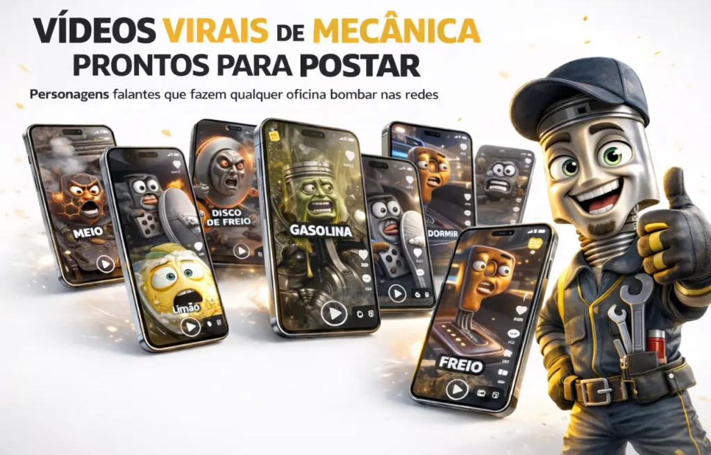 Kit de mídias para Oficinas Mecânicas